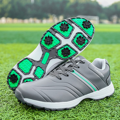 Нови обувки за голф Мъжки шипове Облекла за голф за мъже Професионални маратонки за ходене Луксозни обувки за фитнес