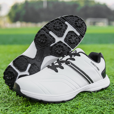 Нови обувки за голф Мъжки шипове Облекла за голф за мъже Професионални маратонки за ходене Луксозни обувки за фитнес