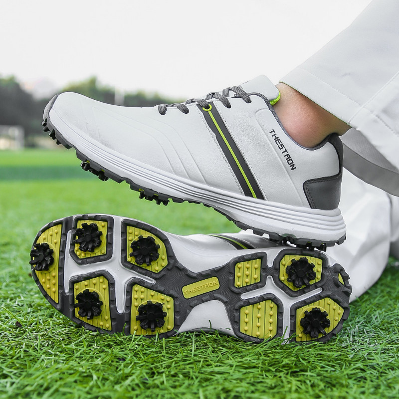 Нови обувки за голф Мъжки шипове Облекла за голф за мъже Професионални маратонки за ходене Луксозни обувки за фитнес