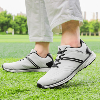 Нови мъжки обувки за голф Водоустойчиви облекла за голф за мъже Леки обувки за голф Удобни маратонки за ходене