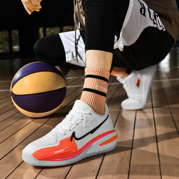 Нови мъжки маратонки Дишащи баскетболни спортни обувки Леки маратонки за жени Мъже Спортни обувки за фитнес тренировка