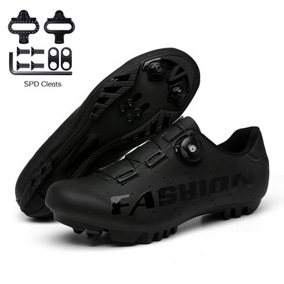 Ανδρικά παπούτσια ποδηλασίας MTB Flat Dirt Bicycle Speed Sneaker Road Bike Boots Spd Cleats for Shimano Mountain Bike shoes Self-locking
