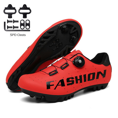 Ανδρικά παπούτσια ποδηλασίας MTB Flat Dirt Bicycle Speed Sneaker Road Bike Boots Spd Cleats for Shimano Mountain Bike shoes Self-locking