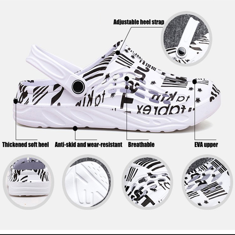 JIEMIAO Vyriški Moteriški Paplūdimio Sandalai Vasariniai Kvėpuojantys Namai Neslystantys Šlepetės Lauko Kasdieniai Sportiniai Batai Klumpės Vandens batai