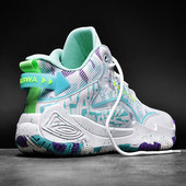 Jauni vīriešu kvalitatīvi basketbola apavi Elpojoši un ērti bērnu sporta apavi Vīriešu āra basketbola apavi