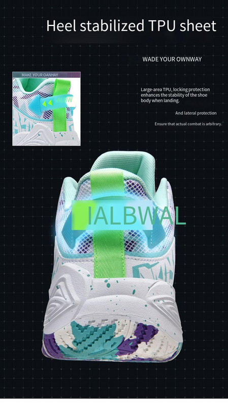 Jauni vīriešu kvalitatīvi basketbola apavi Elpojoši un ērti bērnu sporta apavi Vīriešu āra basketbola apavi