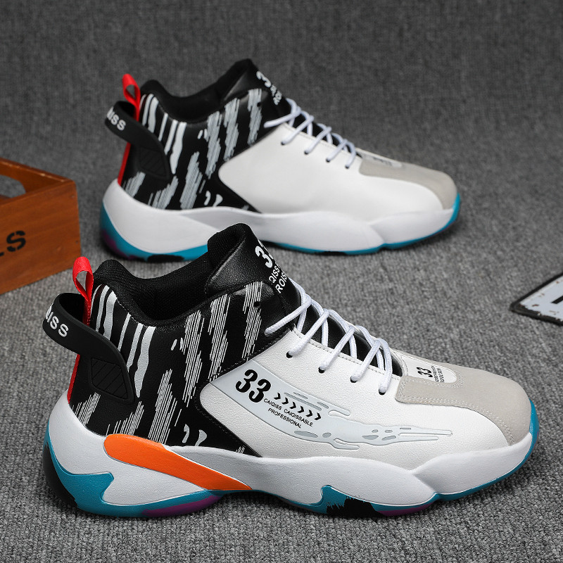 Vīriešu basketbola apavi Klasiski retro vīriešu kedas Ūdensnecaurlaidīgi neslīdoši sporta apavi Vīriešu sporta zāle treniņi Sporta basketbola kedas