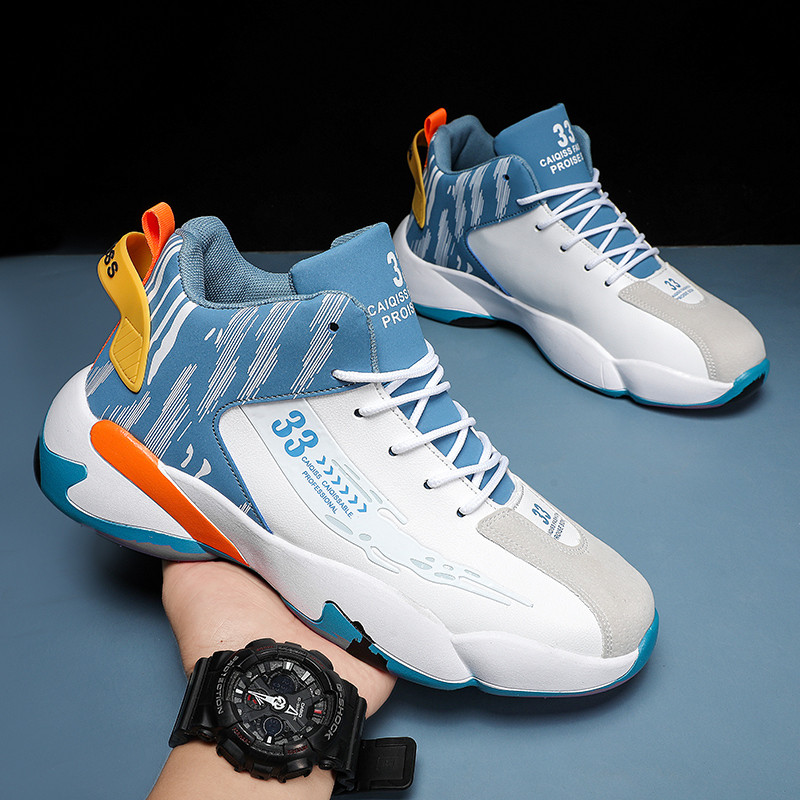 Vīriešu basketbola apavi Klasiski retro vīriešu kedas Ūdensnecaurlaidīgi neslīdoši sporta apavi Vīriešu sporta zāle treniņi Sporta basketbola kedas