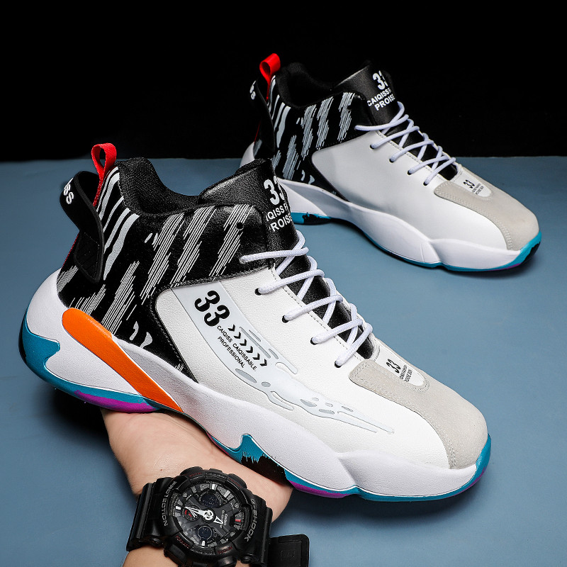 Vīriešu basketbola apavi Klasiski retro vīriešu kedas Ūdensnecaurlaidīgi neslīdoši sporta apavi Vīriešu sporta zāle treniņi Sporta basketbola kedas