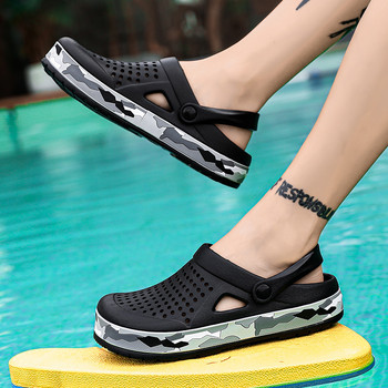 Унисекс Модни плажни сандали Чехли с дебела подметка Водоустойчиви противоплъзгащи сандали Джапанки за жени Мъже