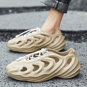 2023 Летни унисекс сандали Градински обувки Дамски нови леки приплъзващи се обувки с желе Чехли Мъжки плажни водни обувки Меки плоски обувки