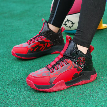 Детски баскетболни обувки Момчета Спортни обувки за бягане Нехлъзгащи се момичета Тренировка Спортни на открито Младежки баскетболни маратонки