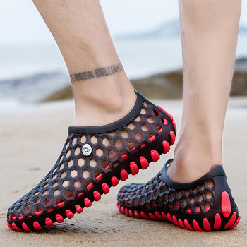 SENAGE Нови летни унисекс сандали Нехлъзгащи се сабо Градински обувки Дамски леки меки желеобразни обувки Чехли Мъжки плажни равни обувки за вода
