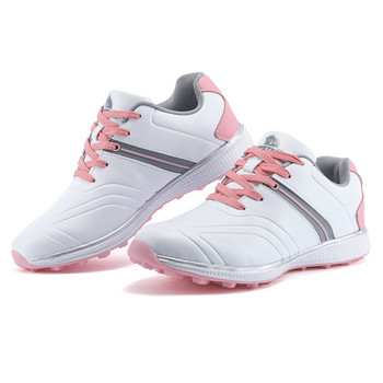 Нови дамски обувки за голф Водоустойчиви леки дамски маратонки за голф Розови сини удобни дамски маратонки за голф