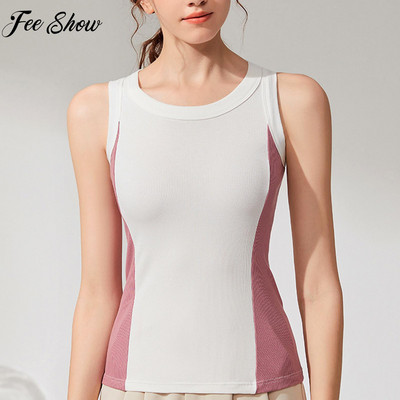 Womens Casual Sleeveless Slim Fit Vest Workout Running Yoga Sport Tops Fashion Fitness Tank Top Camping Outdoor Sport Tops