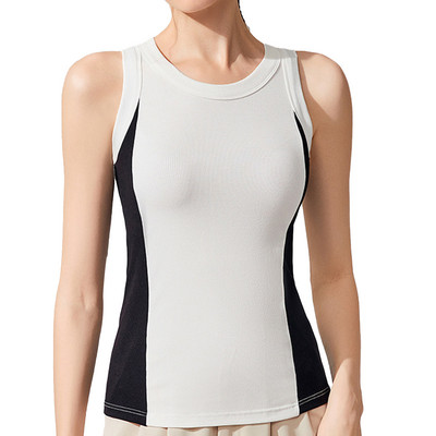 Moterų laisvalaikio liemenė be rankovių, treniruočių, bėgimo jogos sportinės viršutinės dalies mados, kūno rengybos, sportinės kempingo viršūnės