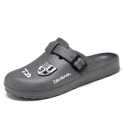 Daiwa Vīriešu ziemas čības PU sandales Siltas iekštelpu apavi Mode āra sports Neslīdošs vīriešu mājas makšķerēšanas čības