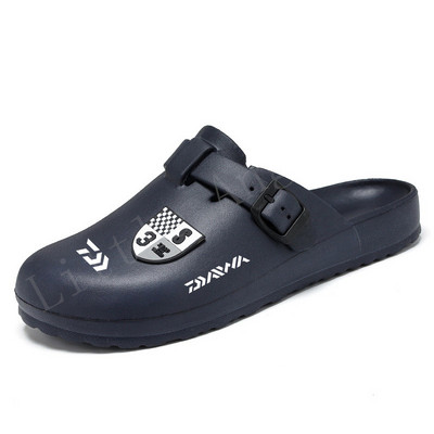 Daiwa Vīriešu ziemas čības PU sandales Siltas iekštelpu apavi Mode āra sports Neslīdošs vīriešu mājas makšķerēšanas čības