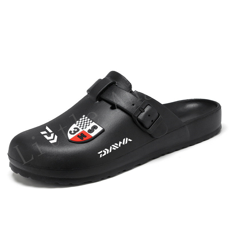 Daiwa Vīriešu ziemas čības PU sandales Siltas iekštelpu apavi Mode āra sports Neslīdošs vīriešu mājas makšķerēšanas čības