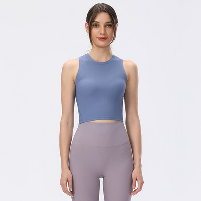 SHINBENE briaunotos Stertch jogos bėgimo liemenės sportinės treniruoklių salės viršutinės kūno dalies moteriškos, plonos kaklo treniruotės, apkarpytos fitneso viršutinės dalies be paminkštinimo