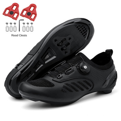 Vyriški dviračių batai MTB SPD apkabos, skirtos Shimano kvėpuojantiems greitaeigiams plento sportbačiams Lenktyniniams moteriškiems kalnų dviračių batams su plokščiu pedalu