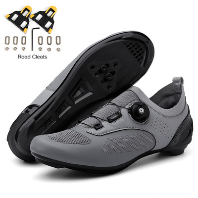 Vyriški dviračių batai MTB SPD apkabos, skirtos Shimano kvėpuojantiems greitaeigiams plento sportbačiams Lenktyniniams moteriškiems kalnų dviračių batams su plokščiu pedalu