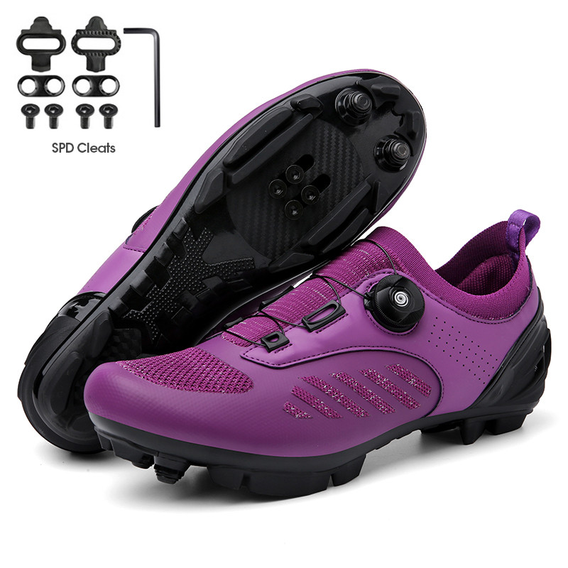 Vyriški dviračių batai MTB SPD apkabos, skirtos Shimano kvėpuojantiems greitaeigiams plento sportbačiams Lenktyniniams moteriškiems kalnų dviračių batams su plokščiu pedalu