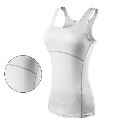 Nauji Yoga Tops Moteriški Sexy Gym Sportiniai drabužiai Liemenė Fitness aptempti moteriški drabužiai Bėgimo marškinėliai be rankovių Quick Dry White Yoga Tank Top