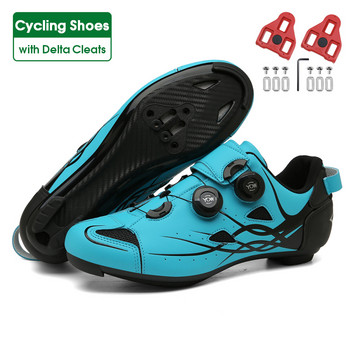 2022 Speed Cycling Shoes Cleats Men Road Bike Sneaker Carbon Ultralight Bicycle Shoes Women Racing MTB Shoes SPD Self-Locking