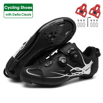 2022 Speed Cycling Shoes Cleats Men Road Bike Sneaker Carbon Ultralight Bicycle Shoes Women Racing MTB Shoes SPD Self-Locking