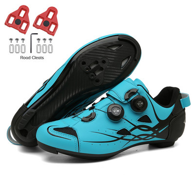 2022 m. greitaeigio dviratininko batai, apkabos Vyriški plento dviračių sportbačiai anglies dviračių itin lengvi avalynė, moteriška lenktynių MTB avalynė SPD savaime užsifiksuojantys