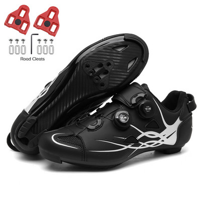 2022 m. greitaeigio dviratininko batai, apkabos Vyriški plento dviračių sportbačiai anglies dviračių itin lengvi avalynė, moteriška lenktynių MTB avalynė SPD savaime užsifiksuojantys