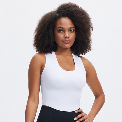 SHINBENE Laisvalaikis Lengvas Smooth Feel Sportas, Fitnesas, Moterų viršutinės prakaito sportinės treniruotės sporto salės bėgimo liemenė