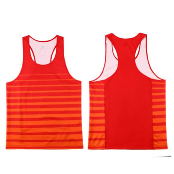 Ανδρικό φανελάκι καρό σχέδιο Quik Dry Unisex Sport Fashion Αμάνικο Fitness Running Νέο