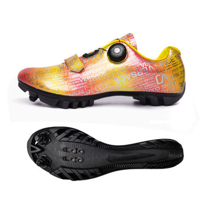 Új színes férfi kerékpáros cipők MTB szabadtéri országúti kerékpáros tornacipők férfi önzáró Cleat Mountain férfi gyorsasági kerékpáros cipők Triatlon