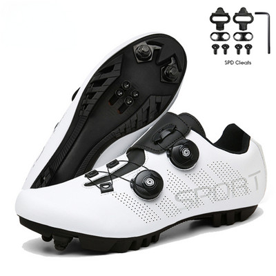 Unisex Riteņbraukšanas Apavi Vīriešu Mtb Apavi Sacīkšu Velosipēdu Apavi Pašbloķējošie Ātruma Velosipēdi Sievietēm Spd Skavas Mountain Road Zapatillas Mtb