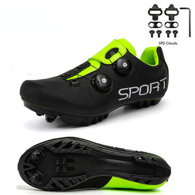 Unisex Riteņbraukšanas Apavi Vīriešu Mtb Apavi Sacīkšu Velosipēdu Apavi Pašbloķējošie Ātruma Velosipēdi Sievietēm Spd Skavas Mountain Road Zapatillas Mtb