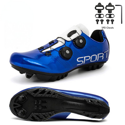 Unisex Riteņbraukšanas Apavi Vīriešu Mtb Apavi Sacīkšu Velosipēdu Apavi Pašbloķējošie Ātruma Velosipēdi Sievietēm Spd Skavas Mountain Road Zapatillas Mtb