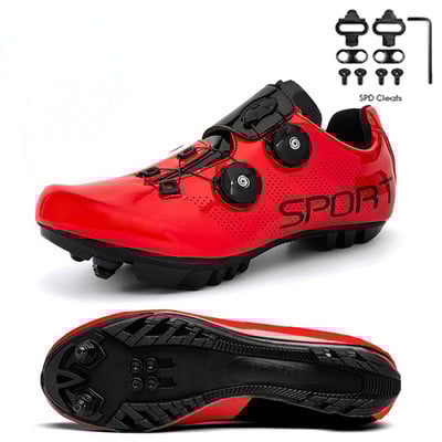 Unisex Riteņbraukšanas Apavi Vīriešu Mtb Apavi Sacīkšu Velosipēdu Apavi Pašbloķējošie Ātruma Velosipēdi Sievietēm Spd Skavas Mountain Road Zapatillas Mtb