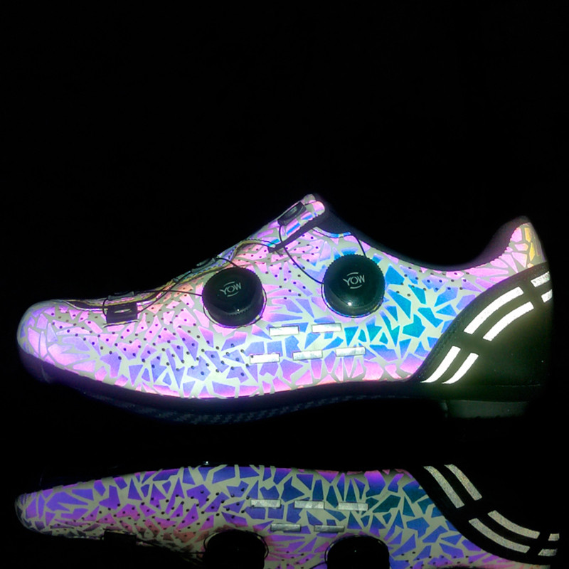 Férfi Női Kerékpáros Cipők sapatilha ciclismo mtb Országúti kerékpáros tornacipők Luminous kerékpáros cipők kapcsok cipők SPD Mountain Racing cipők