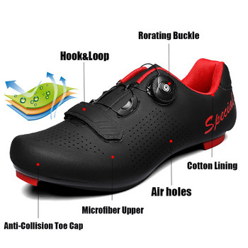 2022 Велосипедни обувки Мъжки Speed Racing Mtb Route Cleat Mountain Bike Shoes Dirt Sneakers Bicycle Spd Biking Road Cycling Shoes