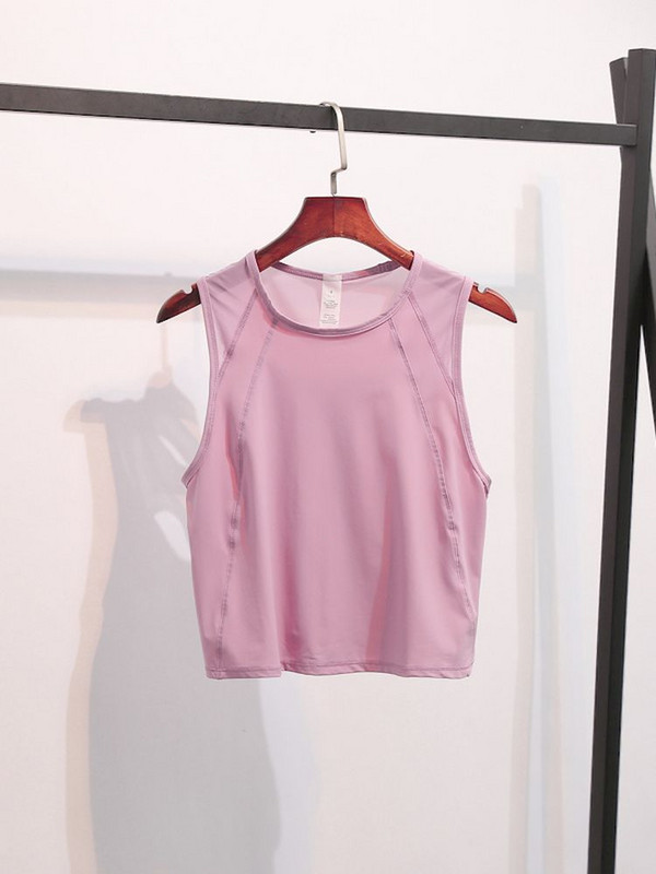 Korėjos pilateso palaidinės, moteriškos tinklinės jogos marškinėliai, liemenės, greitai džiūstančios, sportinės, sportinės, kūno rengybos, palaidinės, marškinėliai be rankovių