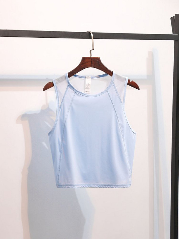 Korėjos pilateso palaidinės, moteriškos tinklinės jogos marškinėliai, liemenės, greitai džiūstančios, sportinės, sportinės, kūno rengybos, palaidinės, marškinėliai be rankovių