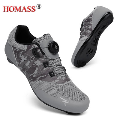 Plento dviračių avalynė Mtb sportbačiai Plokščias apkabos dviračių batai greičio lenktynių avalynė kvėpuojanti triatlono kalnų dviračių sportbačiai Spd