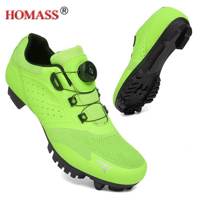 Plento dviračių avalynė Mtb sportbačiai Plokščias apkabos dviračių batai greičio lenktynių avalynė kvėpuojanti triatlono kalnų dviračių sportbačiai Spd