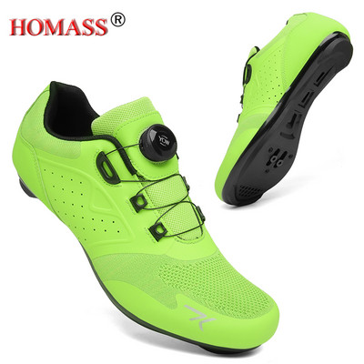 Plento dviračių avalynė Mtb sportbačiai Plokščias apkabos dviračių batai greičio lenktynių avalynė kvėpuojanti triatlono kalnų dviračių sportbačiai Spd