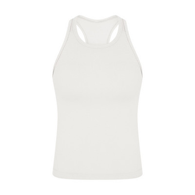 Ženska trkaća majica bez rukava, mekana na maslac, rastezljiva u četiri smjera, uske majice za jogu, ljetni prozračni sportski prsluk