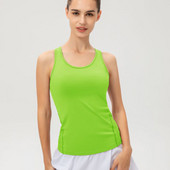 Ujjatlan sport jóga póló futó felső tank női fitnesz blúz póló edzéshez Racerback Active Tops Női edzőmellény