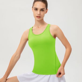 Αθλητικό αμάνικο πουκάμισο γιόγκα Running Top Tank Γυναικεία μπλούζα γυμναστικής για προπόνηση Racerback Active Tops Lady Workout Vest