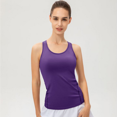 Ujjatlan sport jóga póló futó felső tank női fitnesz blúz póló edzéshez Racerback Active Tops Női edzőmellény